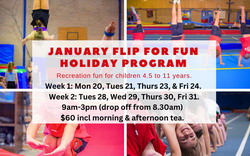 Flip for Fun School Holiday Program